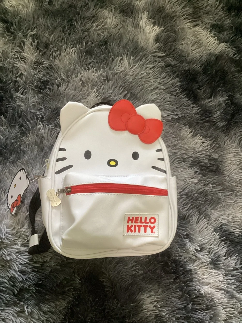 Hello Kitty White & Red Small Backpack